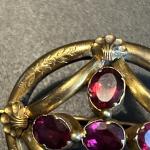 Victorian Pinchbeck Brooch with Stunning Detail