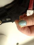 Victorian 9ct Gold Turquoise Cabochon Dress Ring