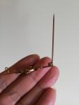 Victorian 9ct Gold Brooch with Amethyst and Pearls