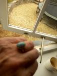 Victorian 9ct Gold Turquoise Cabochon Dress Ring