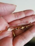 Victorian 9ct Gold Brooch with Amethyst and Pearls