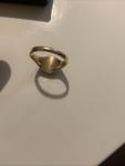 Victorian 15ct Gold Signet Ring c1868 Size U