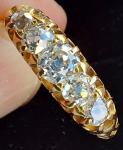 18Ct Gold Vintage Diamond Eternity Wedding Ring