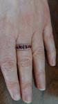 Victorian 15Ct Gold Garnet Engagement Ring Size P