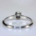 Art Deco Platinum Old Cut Diamond Engagement Ring