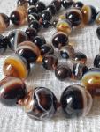 Bulls Eye Banded Agate Beads Necklace