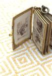 Vintage Blue Enamel Bible Book Locket Charm