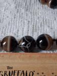 Bulls Eye Banded Agate Beads Necklace