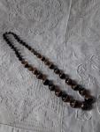 Bulls Eye Banded Agate Beads Necklace
