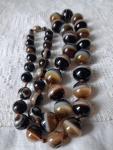 Bulls Eye Banded Agate Beads Necklace