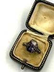 Early Victorian Sterling Silver Blue John Ring