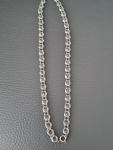 1920s Art Deco Platinum Necklace with Glass Stone