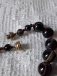 Bulls Eye Banded Agate Beads Necklace