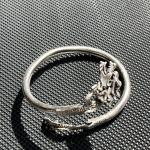Antique Chinese Sterling Dragon Bypass Bracelet