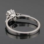 Antique Platinum Old Mine Cut Diamond Ring