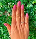 Antique Platinum Old Mine Cut Diamond Ring