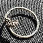 Antique Chinese Sterling Dragon Bypass Bracelet