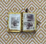 Vintage Blue Enamel Bible Book Locket Charm
