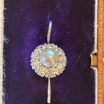 Art Deco Sterling Silver Pearl Drop Earrings