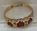 Victorian 18ct Gold Ruby and Diamond Ring
