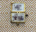 Vintage Blue Enamel Bible Book Locket Charm