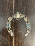 Italian Silver Antique Filigree Cameo Bracelet
