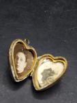 Victorian Style Heart-Shaped Photo Locket Pendant