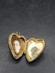 Victorian Style Heart-Shaped Photo Locket Pendant
