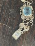 Italian Silver Antique Filigree Cameo Bracelet