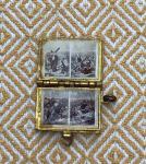 Vintage Blue Enamel Bible Book Locket Charm