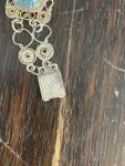 Italian Silver Antique Filigree Cameo Bracelet