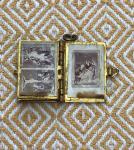 Vintage Blue Enamel Bible Book Locket Charm