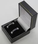 Vintage Art Deco Sterling Silver Sapphire Earrings