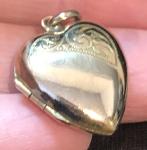 Victorian Rolled Gold Heart Photo Locket