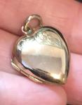 Victorian Rolled Gold Heart Photo Locket