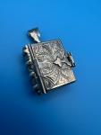 Charming Silver Book-Style Locket Pendant
