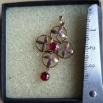 Edwardian Garnet Pendant in 9ct Gold
