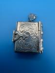 Charming Silver Book-Style Locket Pendant