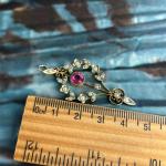 Edwardian Seed Pearl & Pink Glass Pendant