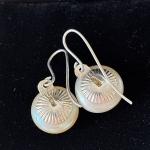 Edwardian Silver Pearl Drop Earrings