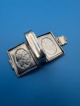 Charming Silver Book-Style Locket Pendant