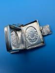 Charming Silver Book-Style Locket Pendant