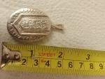 Large Hallmarked Silver Etched Antique Locket