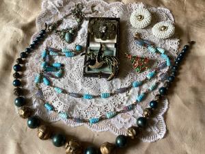 Charming Vintage Costume Jewelry Lot with Beads