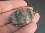 Victorian 9 Ct Gold Moss Agate Brooch