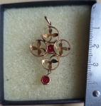 Edwardian Garnet Pendant in 9ct Gold