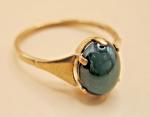 Edwardian 9ct Yellow Gold Bloodstone Signet Ring