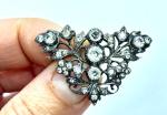 Georgian Silver Floral Paste Brooch