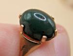 Edwardian 9ct Yellow Gold Bloodstone Signet Ring