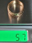 Antique 9ct Rose Gold Engraved Band Ring